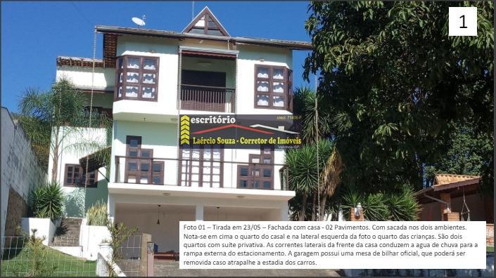 Chácara  Locação Valinhos SP, Cond. Residencial Aldeia Suiça 800m² ter, 196m²a 2 suites - R$ 3,800,00 + Cond R$ 600,00